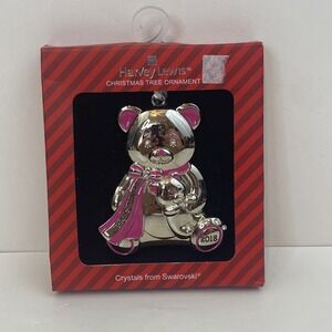 ORNAMENT HARVEY LEWIS CRYSTALS FROM SWAROVSKI SILVER BEAR BIG SISTER DATE 2018